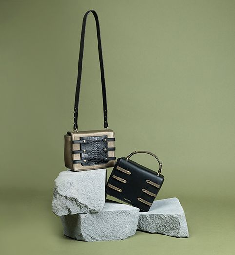 Asteria Bag with phone pocket & crossbody sling in leather