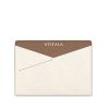 Shop Sleek & Secure Passport Holder with card slots in Beige & white textured leather