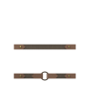 Beige & Copper leather Sleek Bracelets for women