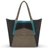 Black & copper Premium leather shoulder bag, backpack & purse