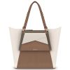 lightweight, functional, and adaptable Shoulder Bag & Backpack for women in white beige copper leather