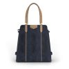 The Best Designer Work Bags for Professional Stylish Women in textured navy blue leather