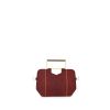 Small & Sleek  Red Leather Clutch for Women