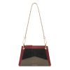 Women Small hand-clutch & Shoulder metal sling Bag for party or casual wear in Ruby Red Leather