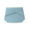 Blue leather Clutch & Cosmetic case