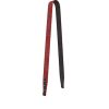 classic red black textured leather sling