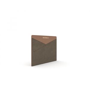 beige copper hand-carry passport holder
