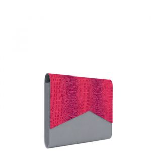 Grey Pink stylish ladies laptop bags